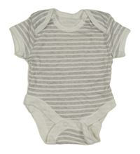 Bílo-šedé pruhované body Primark