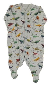 Šedý overal s dinosaury Next 