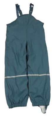 Modrošedé nepromokavé podšité laclové kalhoty Lupilu