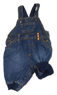 Tmavomodré laclové podšité rifle H&M