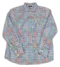 Bílo-barevná vzorovaná košile Walbusch