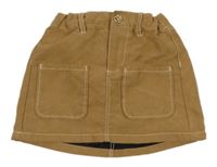 Béžová semišová sukně H&M