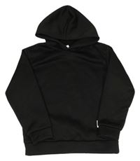 Černá mikina s nášivkou a kapucí Shein