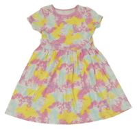 Barevné batikované bavlněné šaty Dunnes