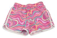 Barevné vzorované sportovní kraťasy