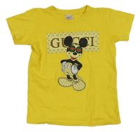 Žluté tričko s Mickeym 