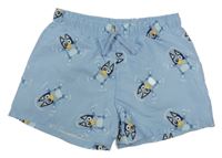 Světlemodré plážové kraťasy s Bluey H&M