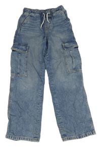 Modré cargo rifle H&M