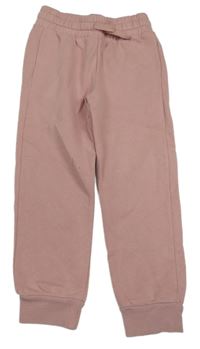 Světlerůžové cuff tepláky H&M