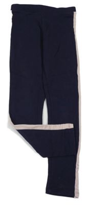 Tmavomodré legíny s růžovými pruhy H&M