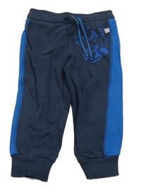 Tmavomodro-modré tepláky s míči Liegelind