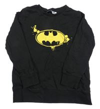 Černá slabá mikina s Batmanem LC WaIKIKI