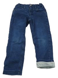 Tmavomodré podšité rifle Lily & Dan