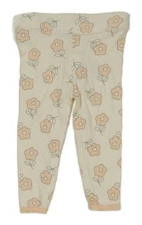 Smetanové tepláky s kytičkami LILY&JACK