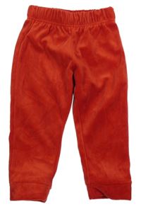 Červené sametové tepláky C&A