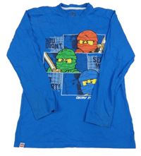 Cobaltově modré triko s lego NINJAGO LEGO