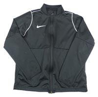 Černá funkční sportovní propínací mikina s logem Nike