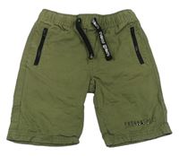 Khaki plátěné kraťasy F&F