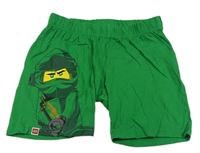 Zelené bavlněné kraťasy s Lego Ninjago