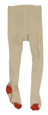 Béžové punčocháče se sobem Next