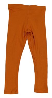 Cihlové žebrované legíny Primark