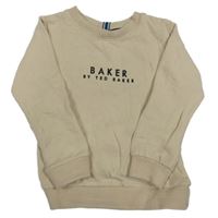 Béžová mikina s nápisem Baker