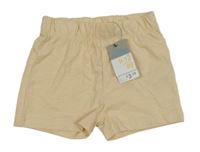 Nové - Béžové bavlněné kraťasy Primark