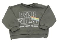 Tmavošedá hudební mikina s nápisem - Pink Floyd