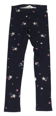 Tmavomodré legíny s hvězdami H&M