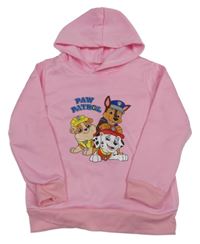 Růžová mikina s Paw Patrol a kapucí