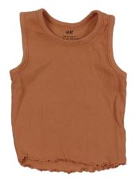 Skořicový žebrovaný top H&M