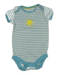 Smetanovo-azurové pruhované body se sluncem Baby Boden