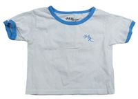 Bílo-modré crop tričko McKenzie