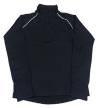 Černá sportovní funkční mikina TCM