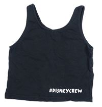 Černý crop top s nápisem George