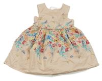 Světlerůžovo-barevné šaty s motýlky Primark