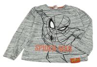 Šedé melírované triko se Spidermanem Next
