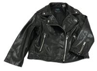 Černý koženkový křivák Zara