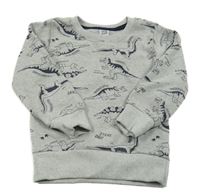 Šedá mikina s dinosaury Kiki&Koko