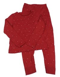 Rubínové pyžamo se srdíčky George