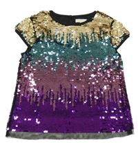 Barevné flitrové tričko Primark