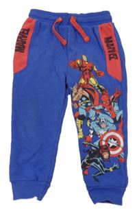 Modro-červené tepláky s Marvel Tu