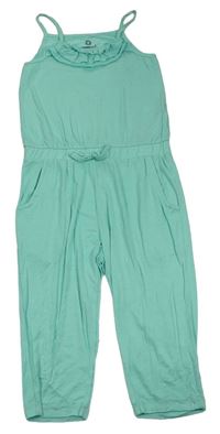 Tyrkysový kalhotový culottes overal Pepperts