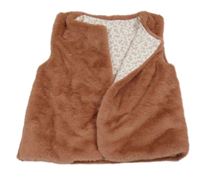 Starorůžová kožešinová podšitá vesta Dunnes Stores