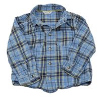 Světlemodro-žlutá kostkovaná košile M&Co.