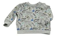 Šedá mikina s Mickeym Disney