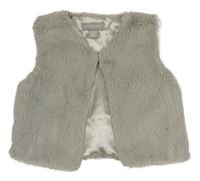 Šedá kožešinová podšitá vesta Primark