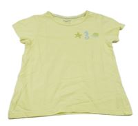 Žluté tričko s podmořskými zvířátky Lupilu