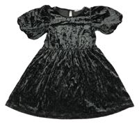 Antracitové sametové šaty H&M