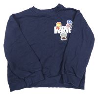 Tmavomodrá mikina se superhrdiny H&M